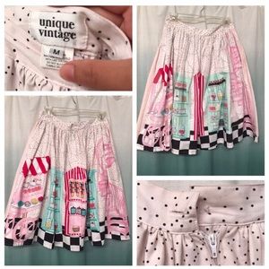 Unique vintage candy shop skirt